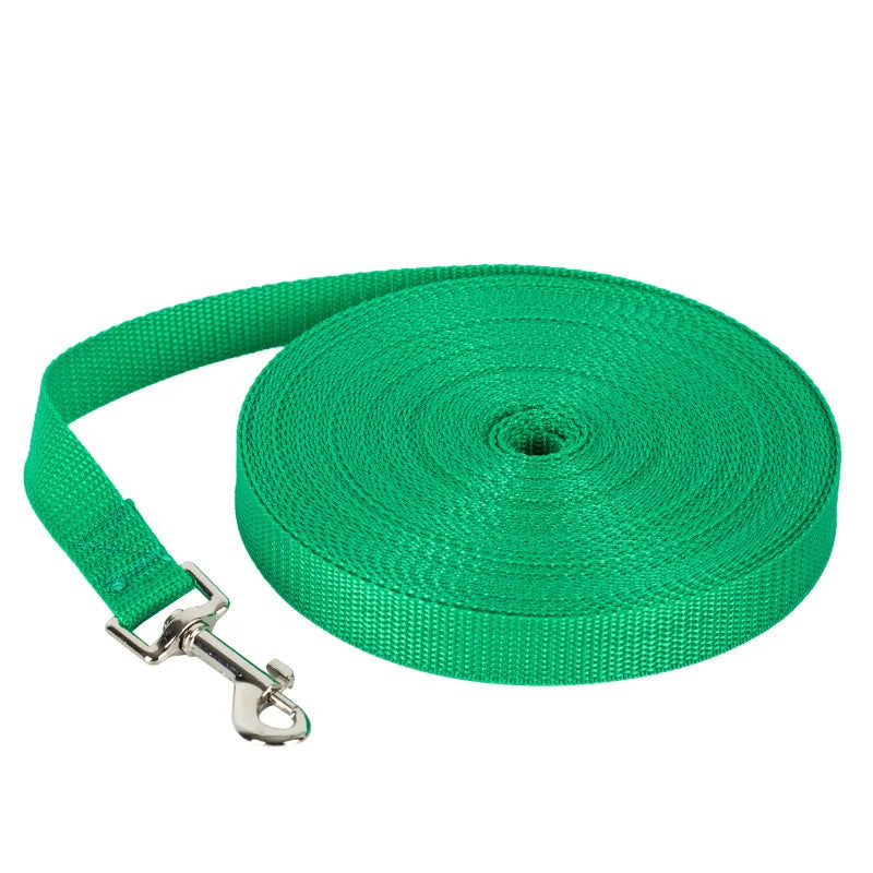 Long Dog Leash – 1.2M-30M Nylon Training Rope for Outdoor Use