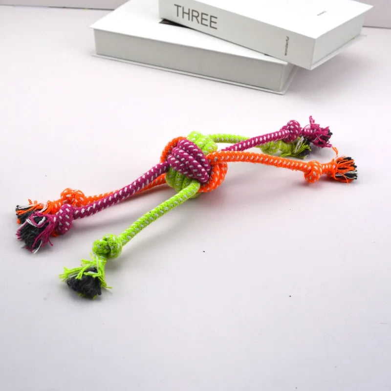 Dog Rope Toy – 30cm Linen Tug & Chew Toy