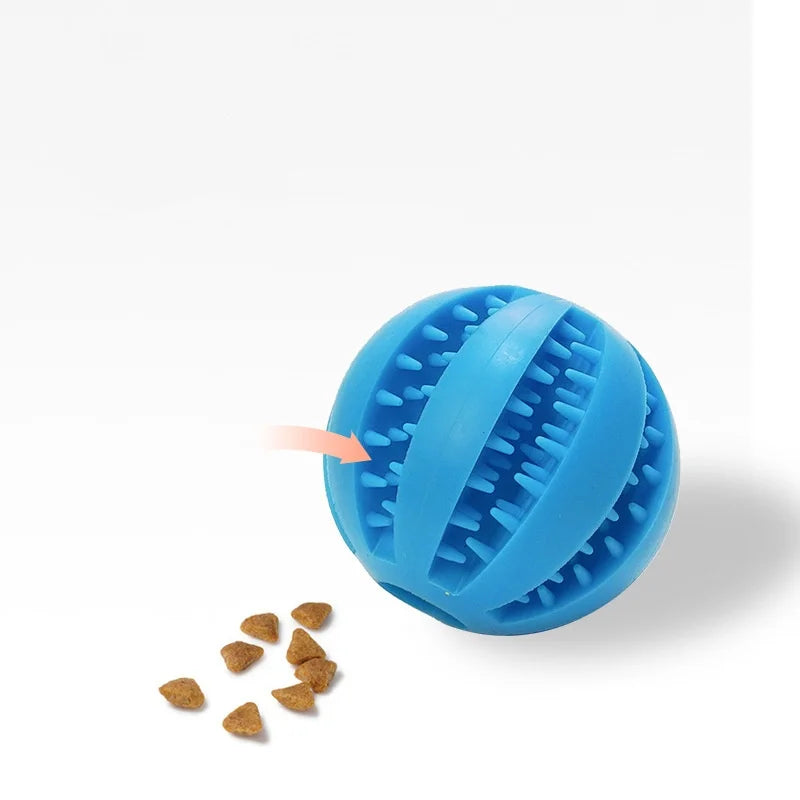 Dog Teething Toy – Rubber Chew Ball & Interactive Puzzle Toy