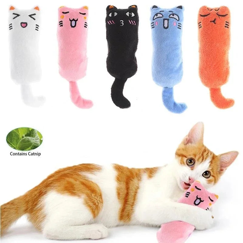 Catnip Cat Toy Plush Rustle Sound Toy for Kittens & Cats