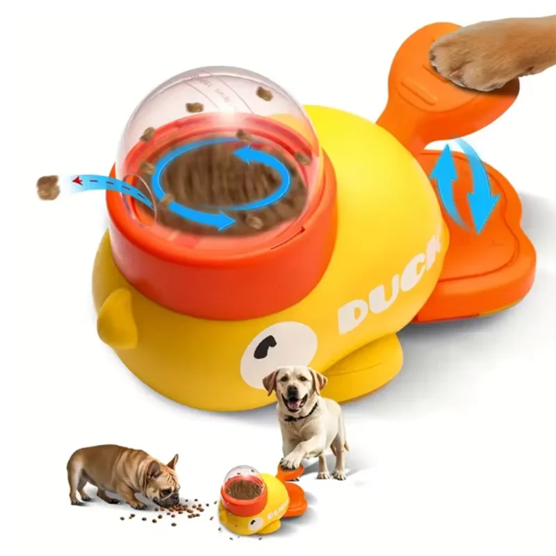 Interactive Dog Feeder Toy – Puzzle Treat Dispenser Duck