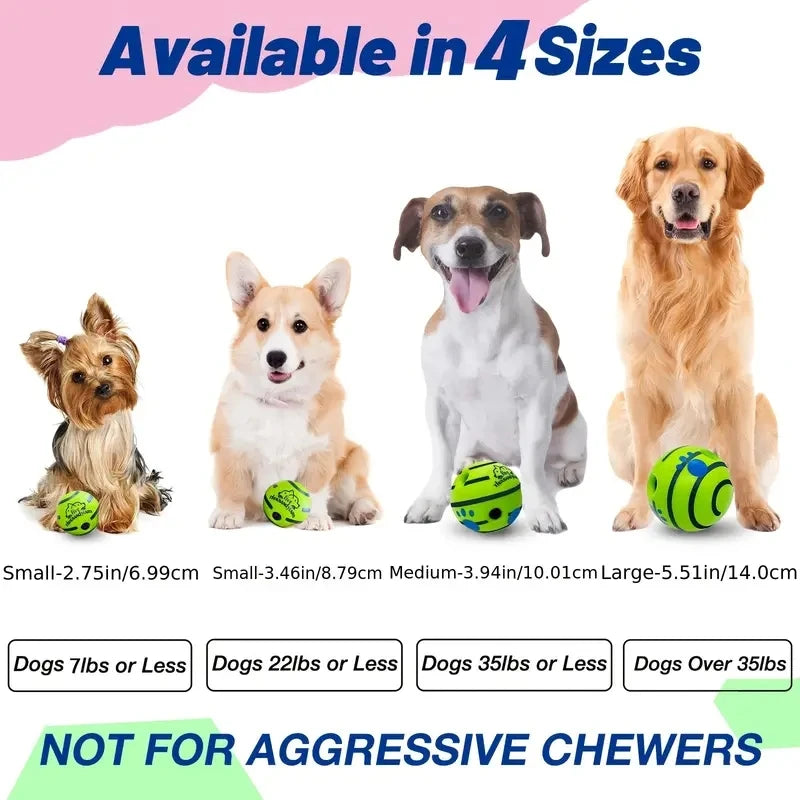 Interactive Dog Ball – Giggle Sound Toy for Training & Play