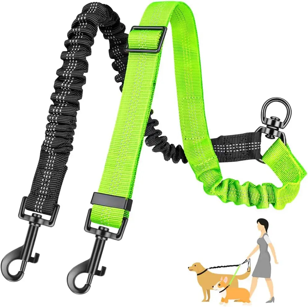 Double Dog Leash – 1.6ft Dual Dog Walking Attachment