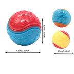 Dog Chew Ball Silicone Squeaky Teeth Cleaning Toy