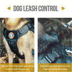 Tactical Dog Harness with Handle, Adjustable No-Pull Dog Vest
