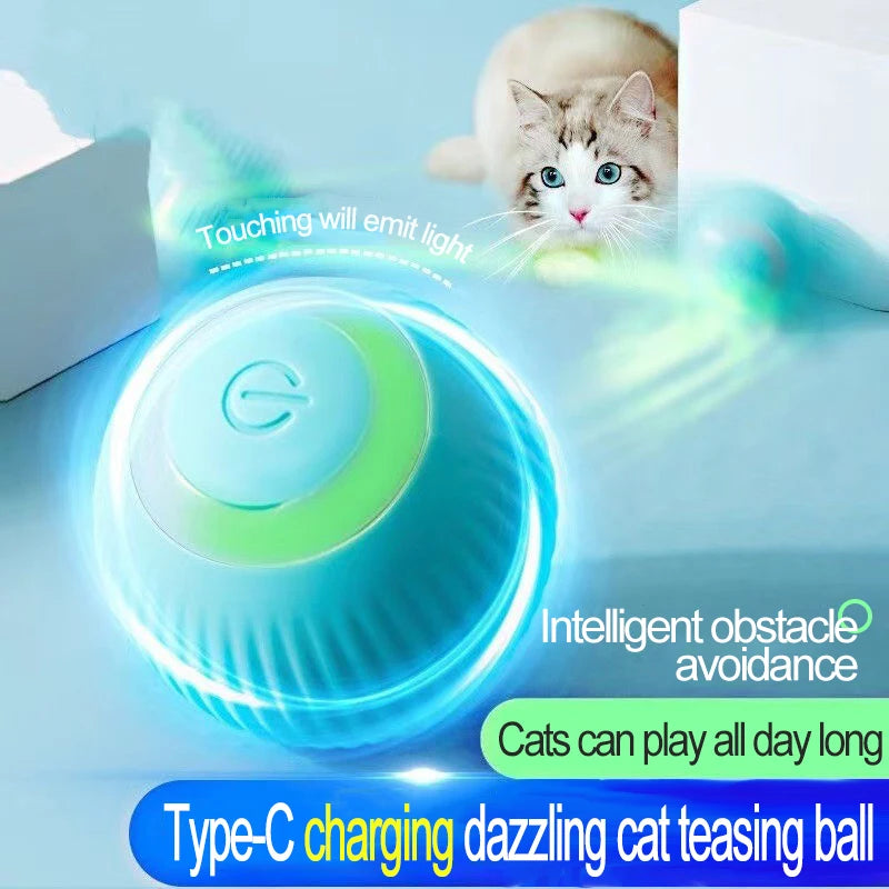 Automatic Cat Toy Rolling Ball Interactive Indoor Cat Toy