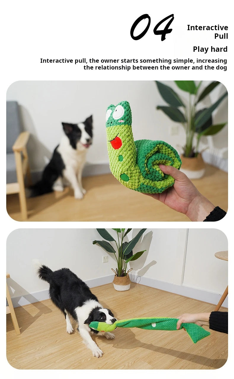 Interactive Dog Puzzle Toy – Plush Squeaky Food Feeder for Dogs
