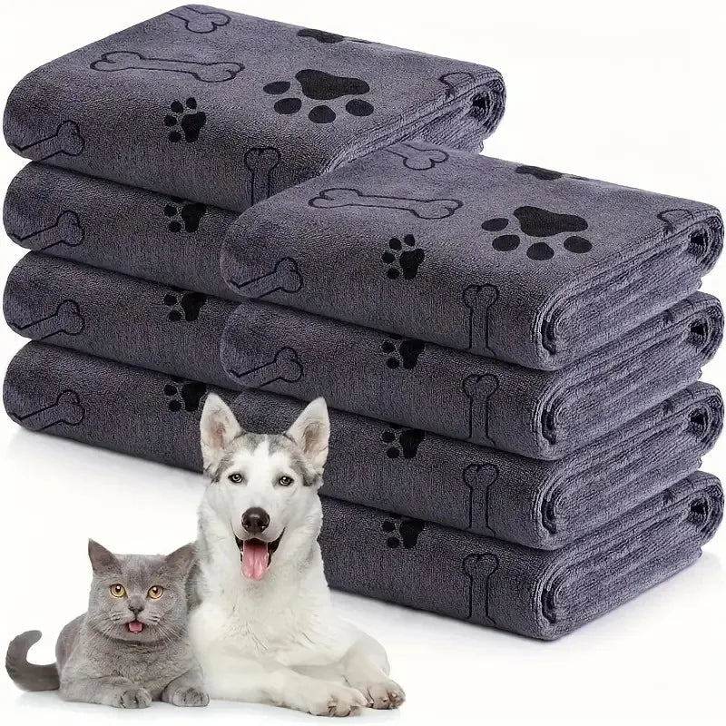 Microfiber Dog Towel, Quick-Drying Absorbent Pet Bath Towel