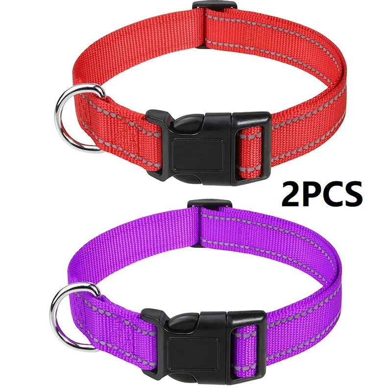 Small Dog Collar Nylon Puppy Collar with Buckle Closure