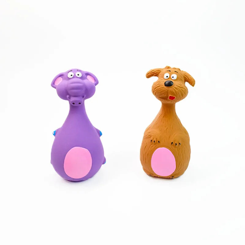 Dog Chew Toy Rubber Squeaky Dental Toy for Dogs & Cats  Character count: 55