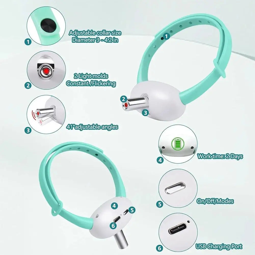 Rechargeable Cat Laser Toy – Automatic Interactive Collar
