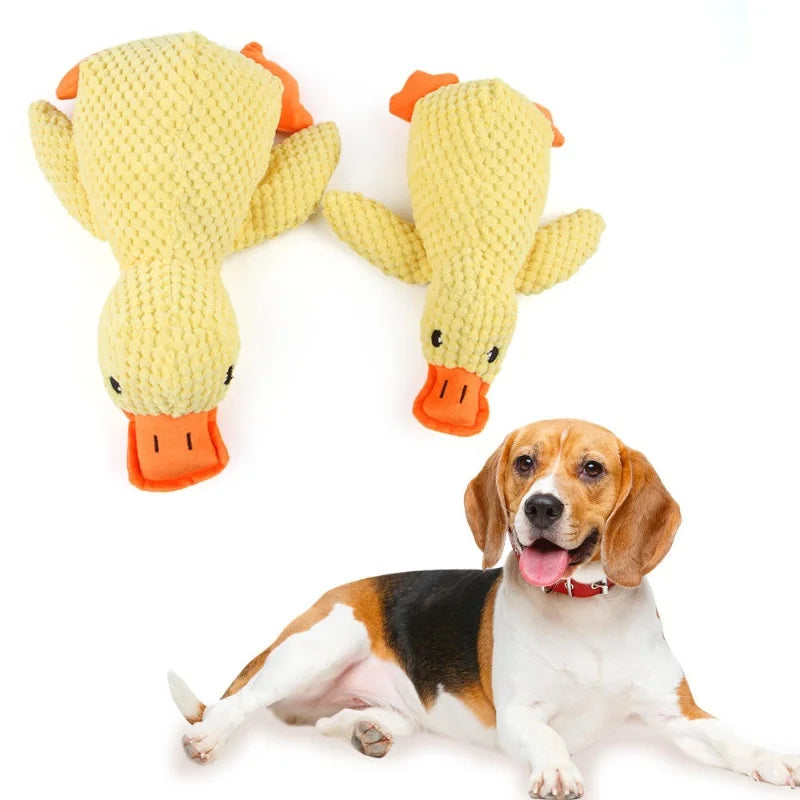 Squeaky Duck Dog Toy – Plush Sound Toy for Puppies & Dogs