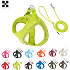 Dog Harness and Leash Set, Adjustable Reflective Puppy Vest