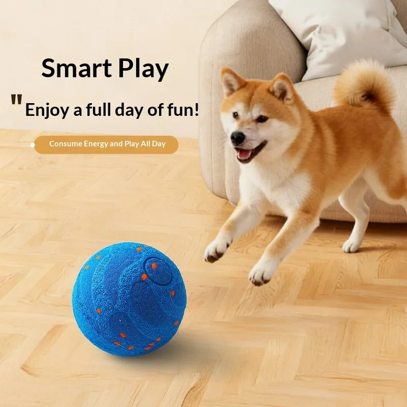 Interactive Dog Toy Automatic Moving Rechargeable Chew Ball