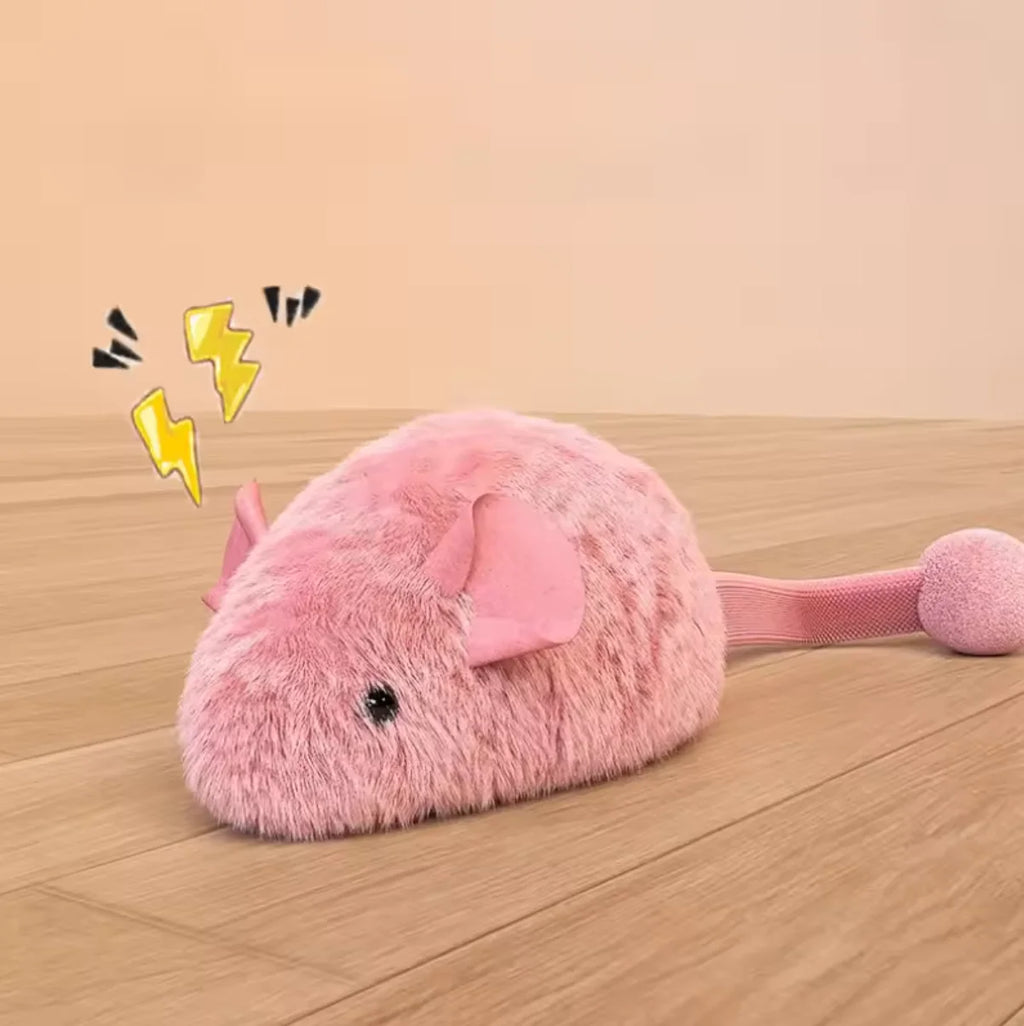 Interactive Cat Mouse Toy – Plush Self-Playing Toy for Cats
