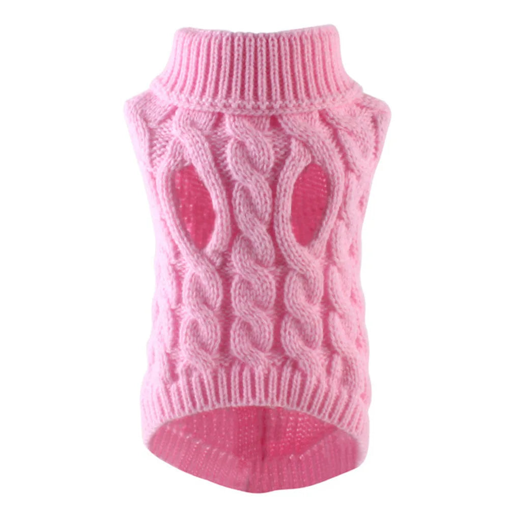 Dog Sweater for Small Dogs Warm Knit Winter Pet Clothing