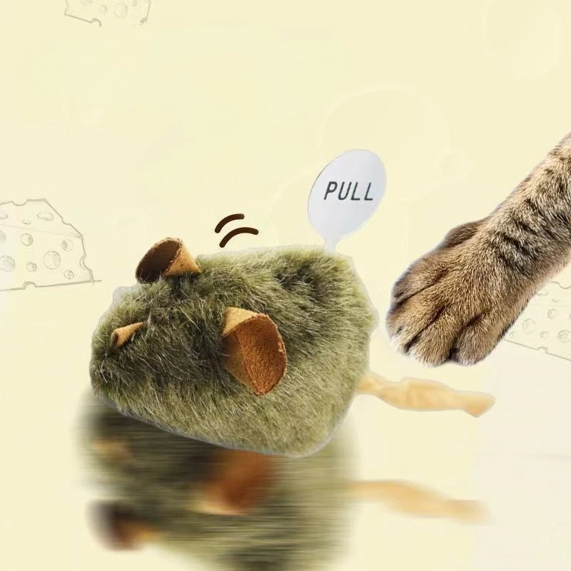 Interactive Mouse Cat Toy – Chirping Plush Toy for Kittens