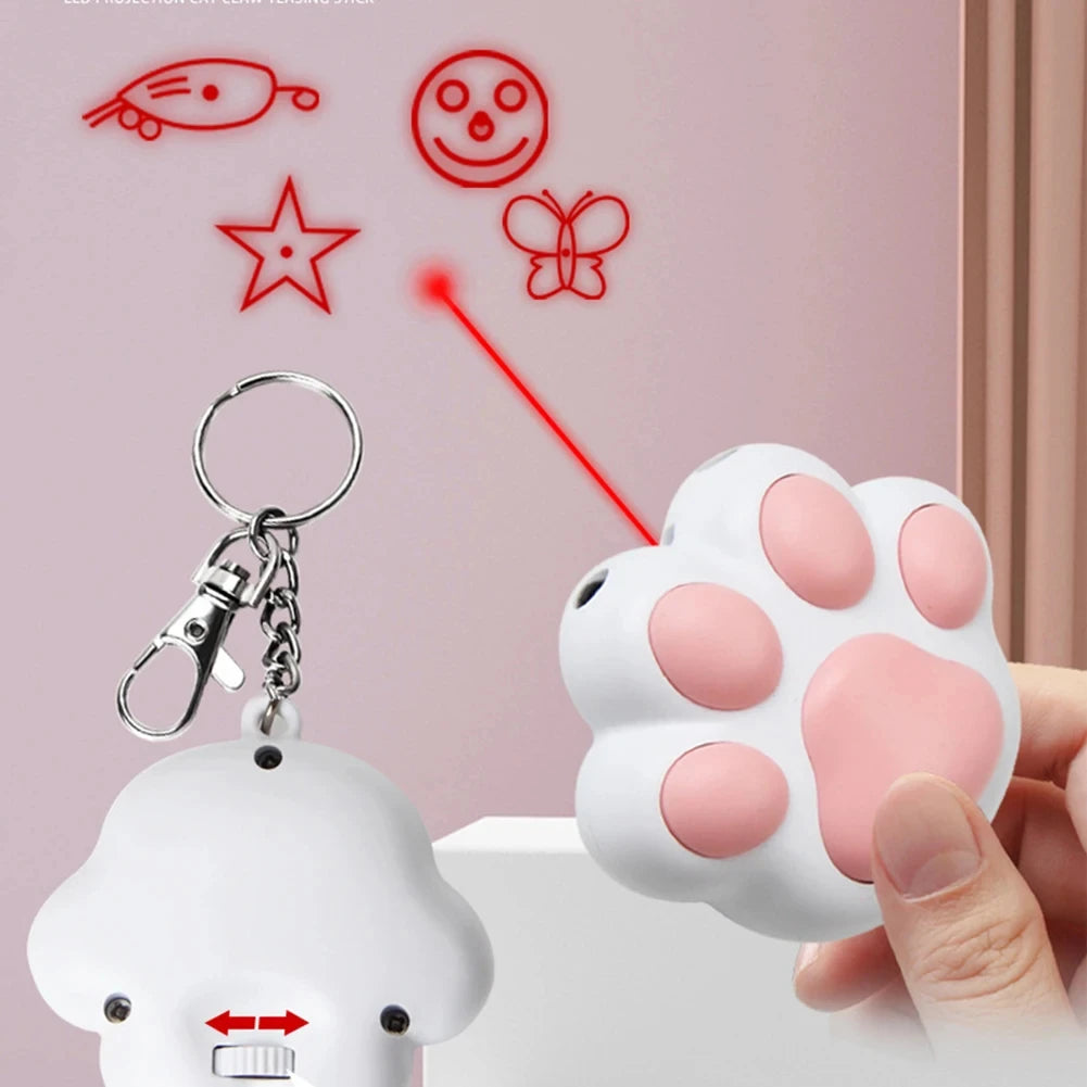 Rechargeable Laser Cat Toy – 5 Adjustable Patterns Interactive Pet Toy