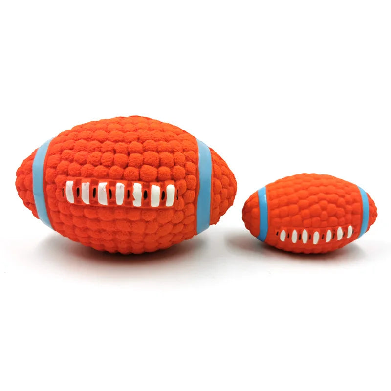 Squeaky Dog Ball, Rubber Interactive Chew & Training Toy