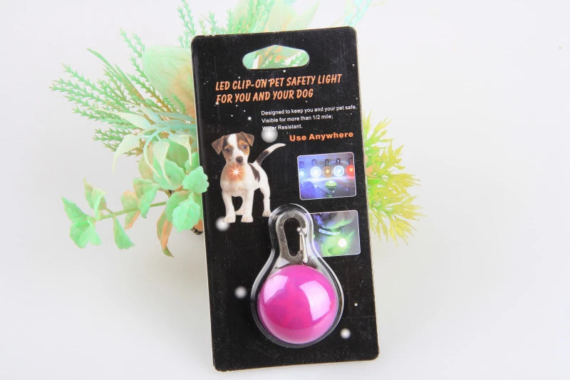 LED Dog Collar Light, Glow Pet Safety Pendant for Night Walks