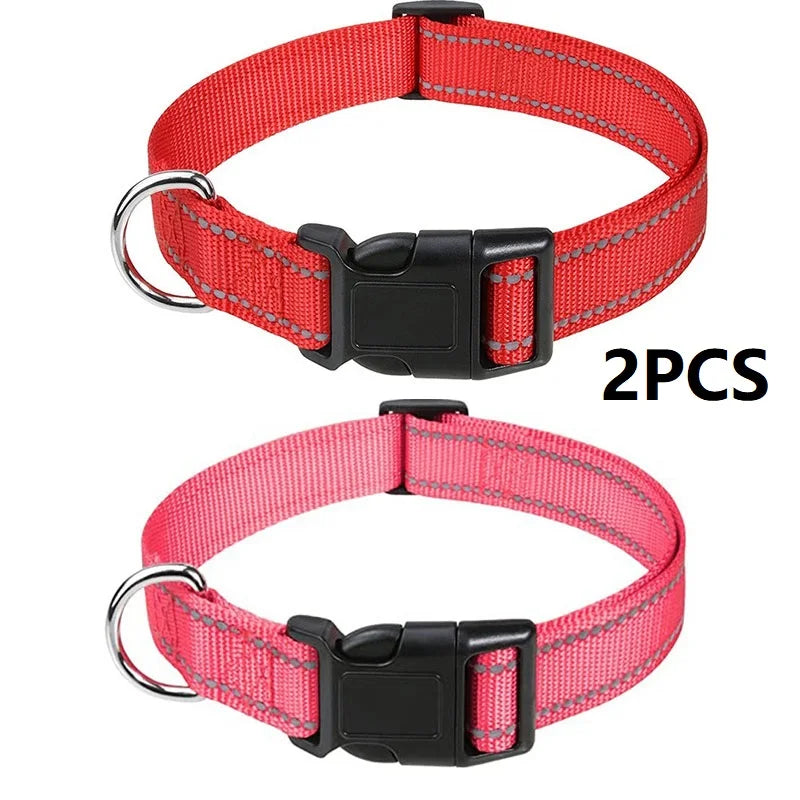 Small Dog Collar Nylon Puppy Collar with Buckle Closure