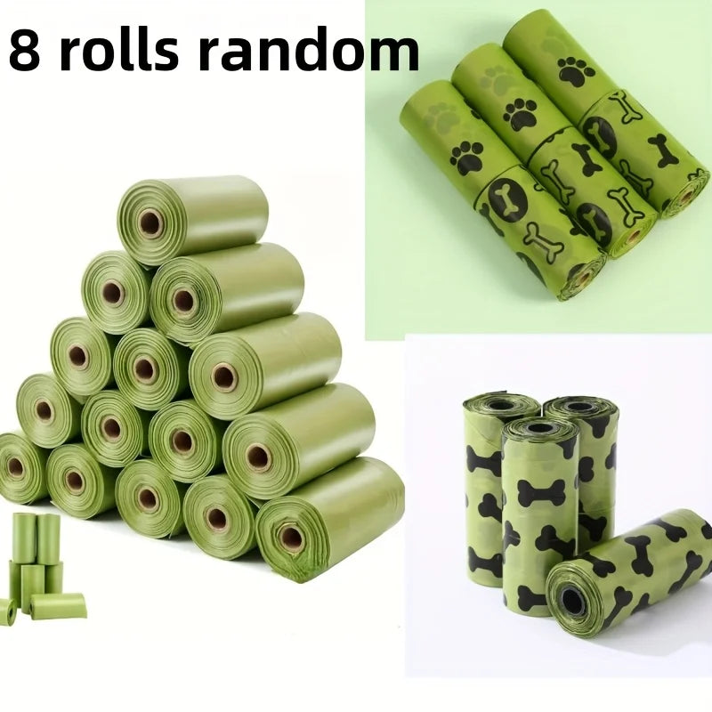 Dog Poop Bags, 8 Rolls Leak-Proof Unscented Waste Bags