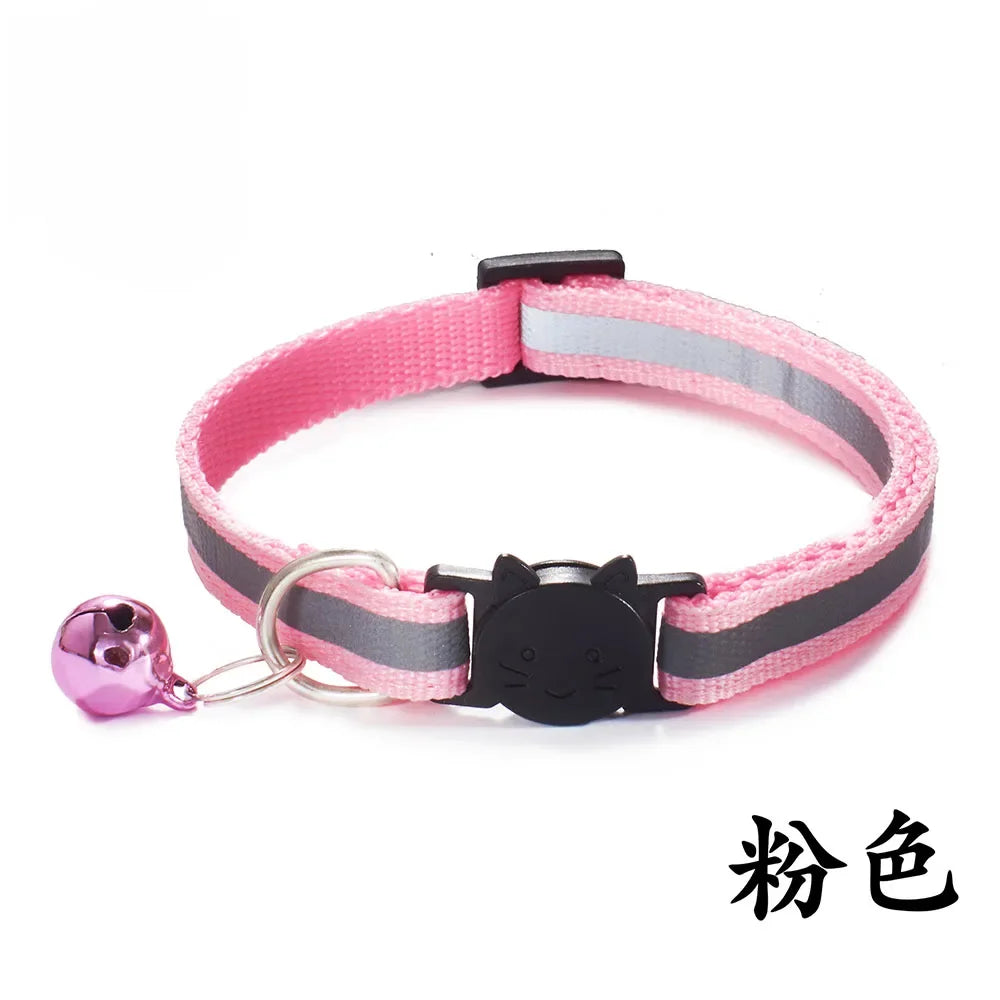 Breakaway Cat Collar – Reflective Adjustable Collar With Bell