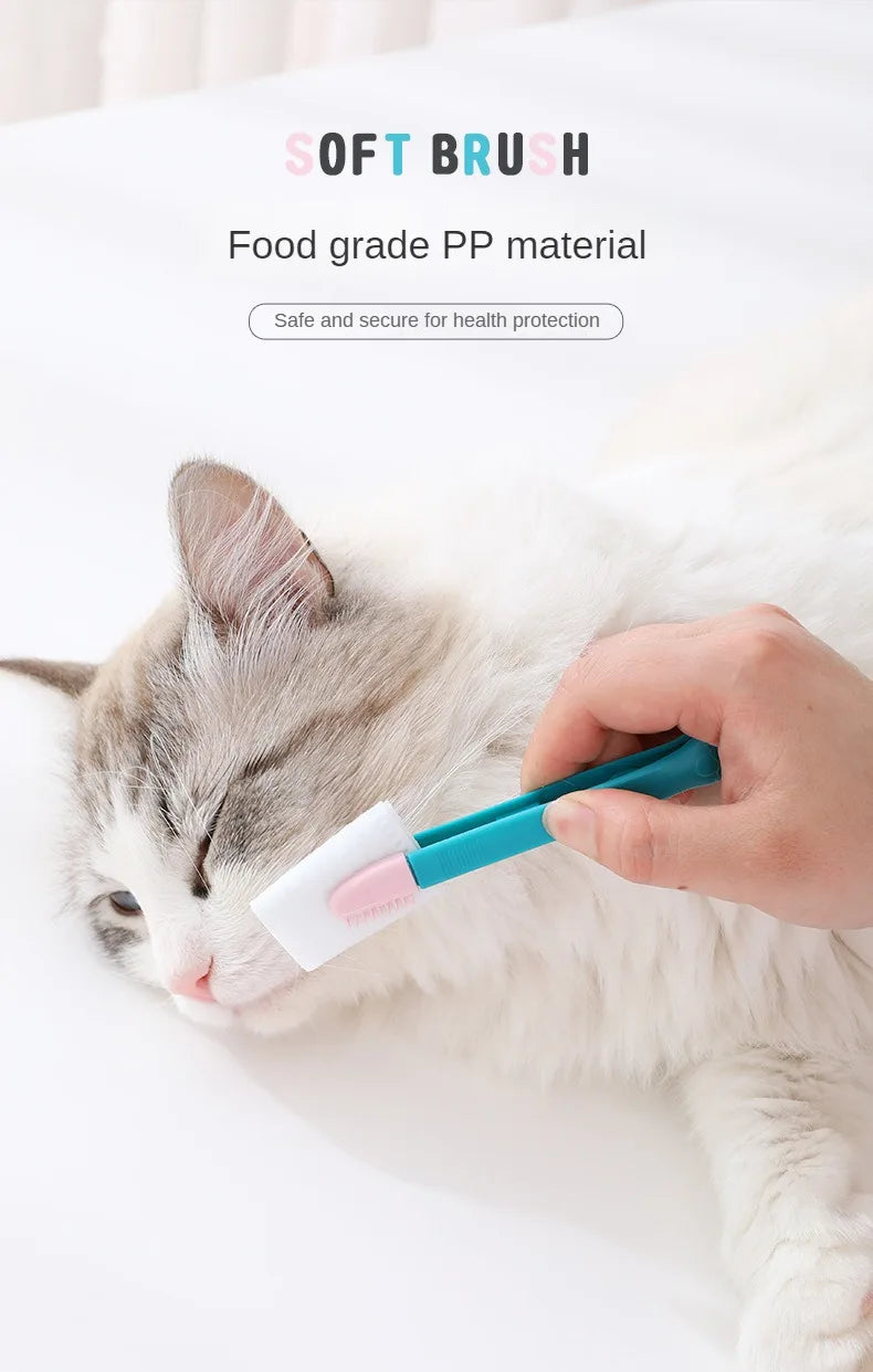 Cat Tear Stain Remover Comb Pet Eye Cleaning Brush