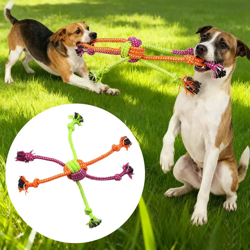 Dog Rope Toy – 30cm Linen Tug & Chew Toy