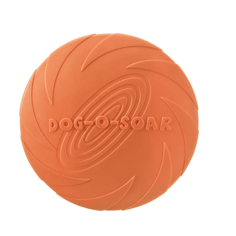 Flying Disc Dog Toy – Silicone Interactive Fetch Toy for Puppies