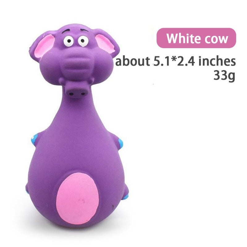 Dog Chew Toy Rubber Squeaky Dental Toy for Dogs & Cats  Character count: 55