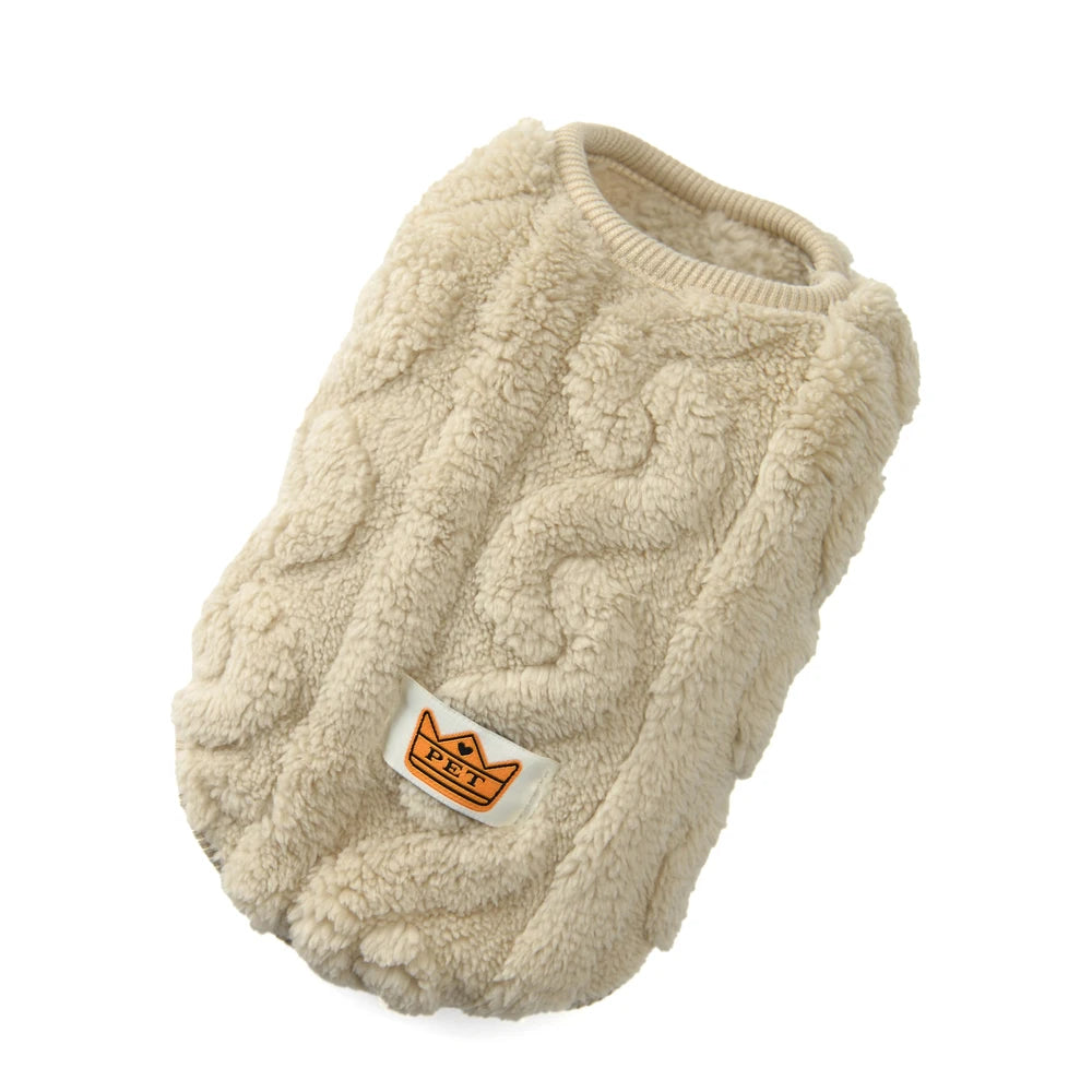 Fleece Dog Sweater for Small Dogs & Cats