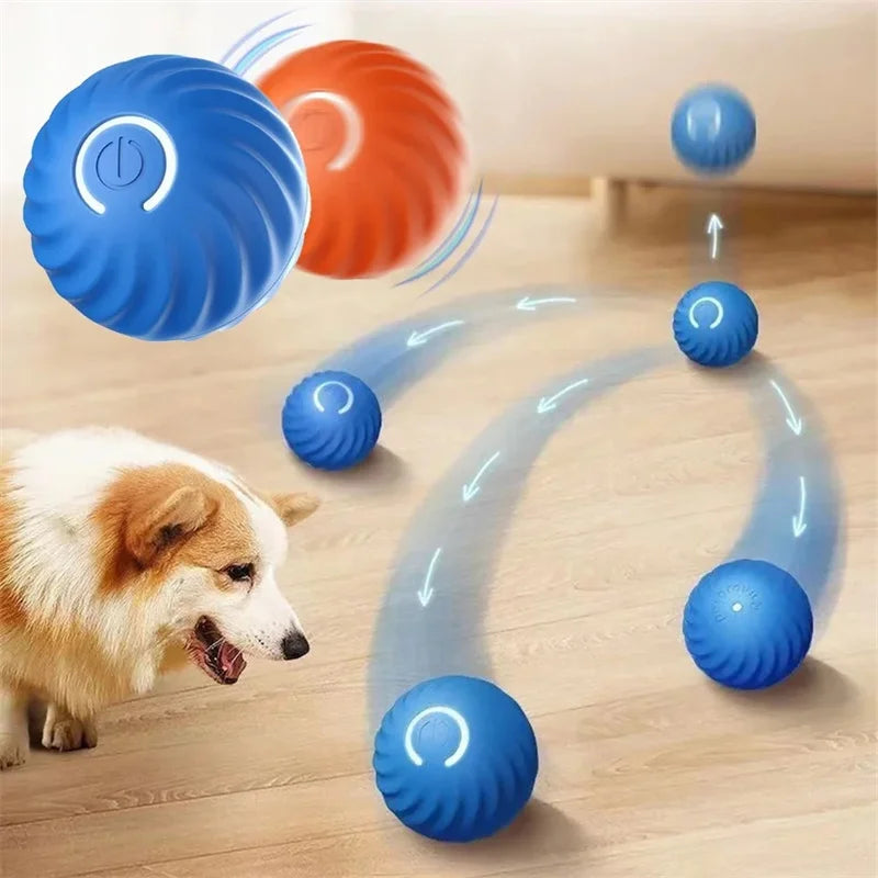 Interactive Dog Ball – USB Rechargeable Automatic Moving Toy