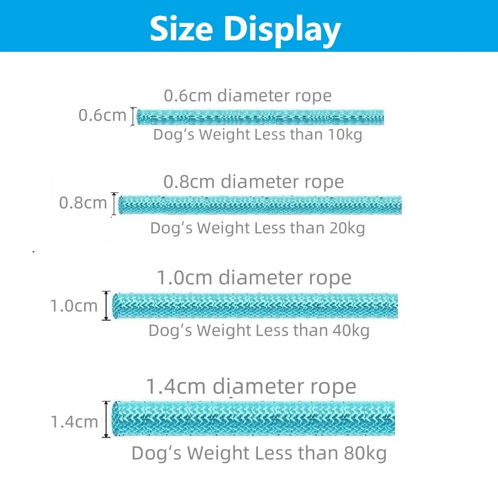 Slip Lead Dog Leash – Adjustable Braided Rope for Large Dogs