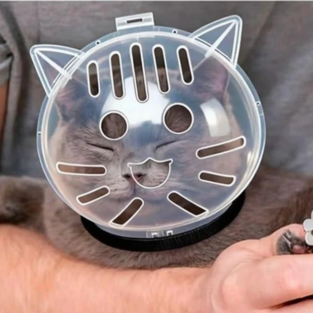 Cat Bubble Muzzle Breathable Sturdy Muzzle Mask Cat Head Cover Space Hood  Protective Helmet Anti-bite Pet Grooming Supplies