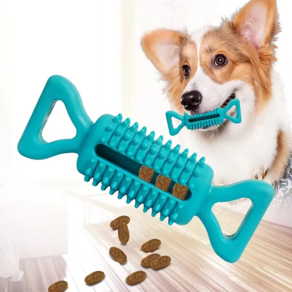 Dog Chew Toy Rubber Ball for Teeth Cleaning & Training