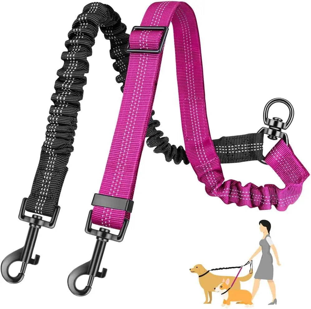 Double Dog Leash – 1.6ft Dual Dog Walking Attachment