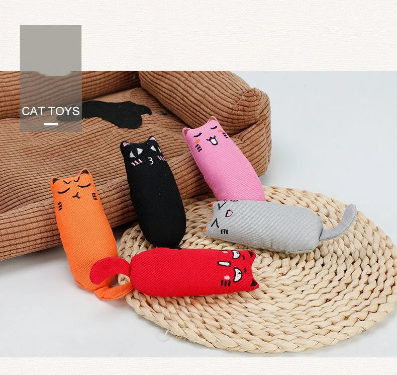 Catnip Cat Toy with Rustle Sound, Plush Toy for Kittens