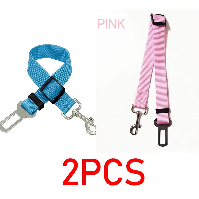 Dog Car Seat Belt – Adjustable Nylon Vehicle Safety Harness