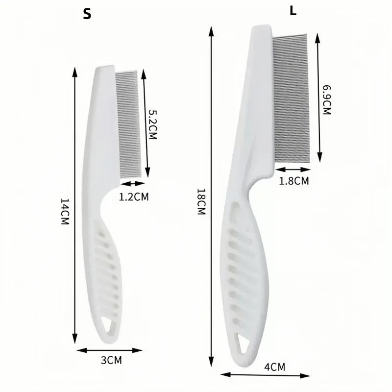 Flea Comb for Dogs Stainless Steel Pet Hair Grooming Brush