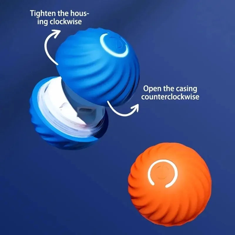 Interactive Dog Ball – USB Rechargeable Automatic Moving Toy