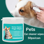 Dog Ear Cleaning Wipes, Cat Ear Care Wipes for Pet Grooming