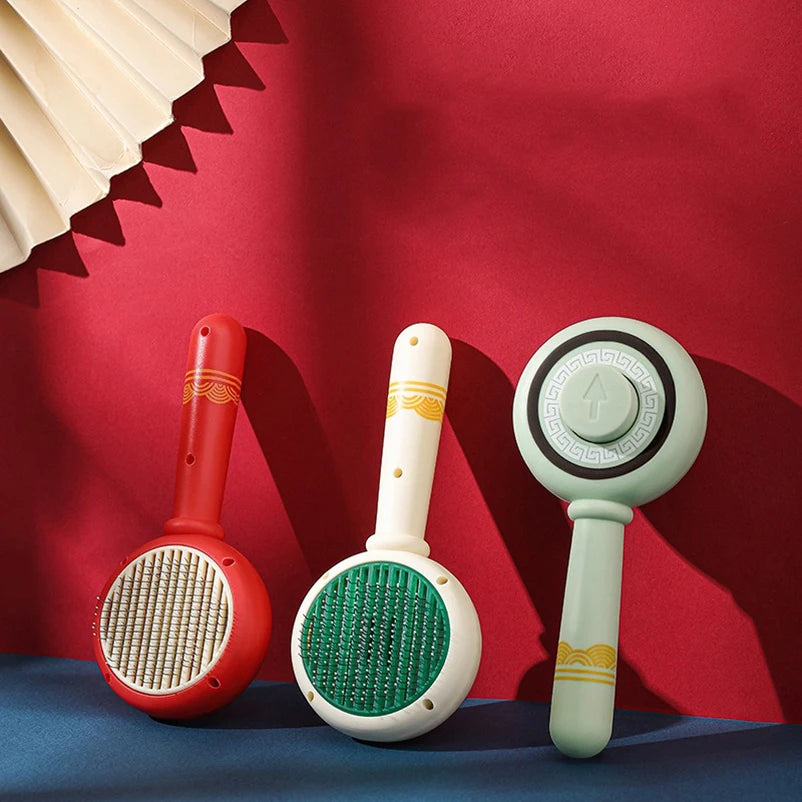 Cat Hair Removal Brush – Anti-Static Pet Grooming Comb