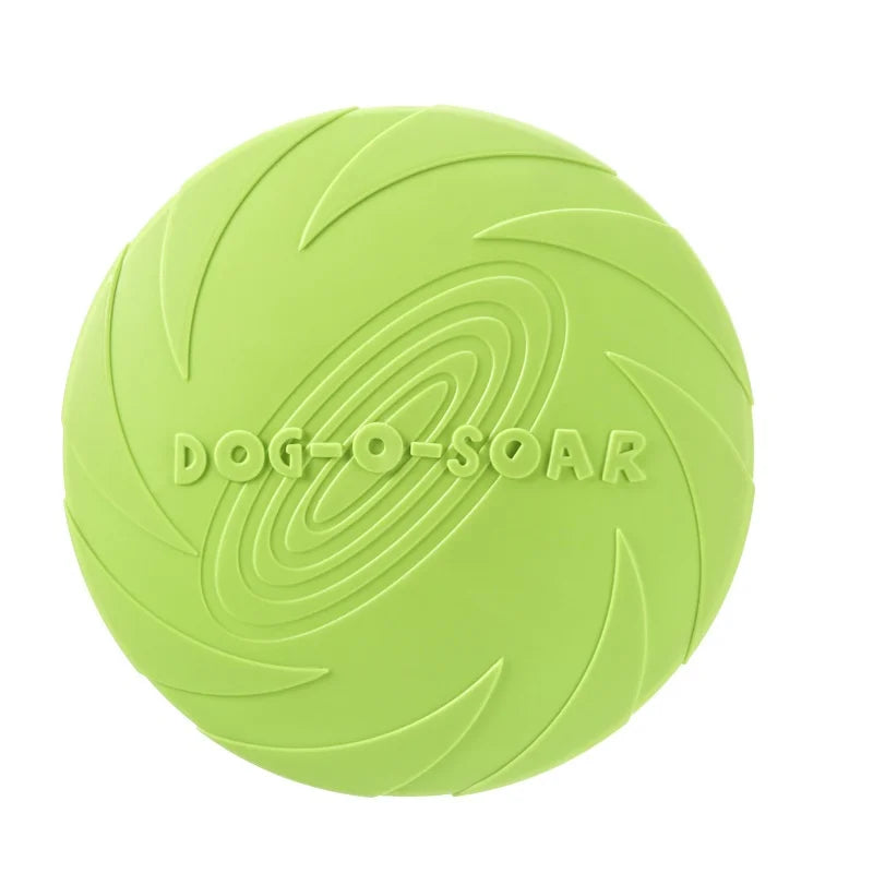 Flying Disc Dog Toy – Silicone Interactive Fetch Toy for Puppies