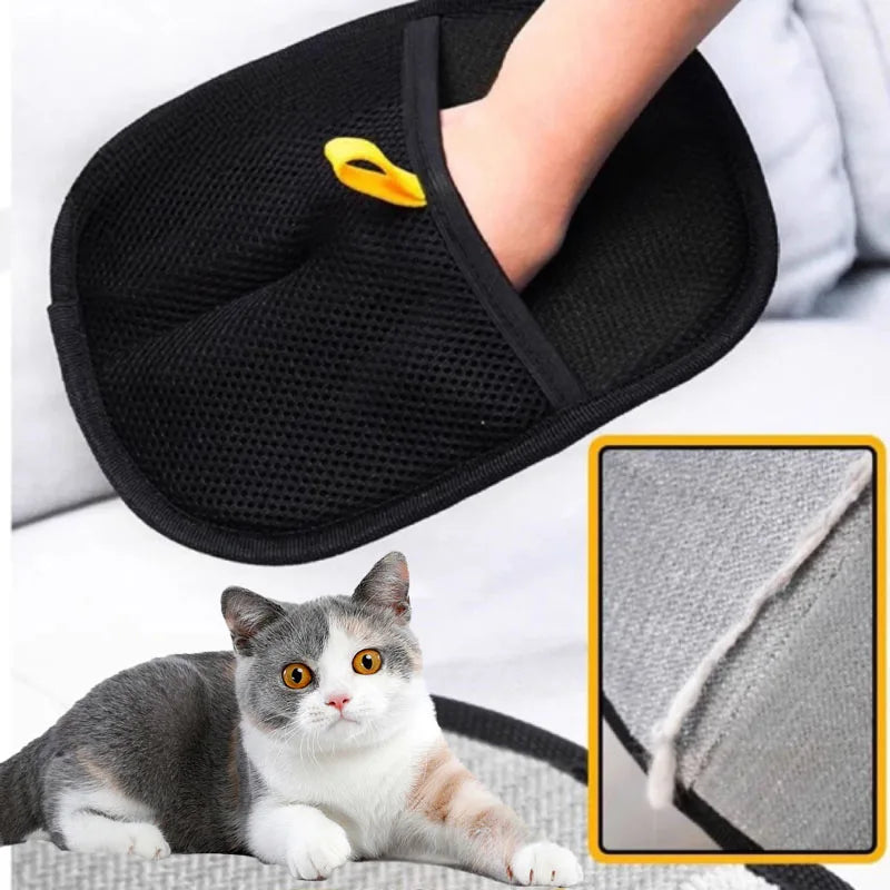 Pet Grooming Gloves, Dog & Cat Hair Remover Brush