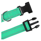 Reflective Dog Collar Adjustable Nylon Safety Collar for Small & Medium Dogs