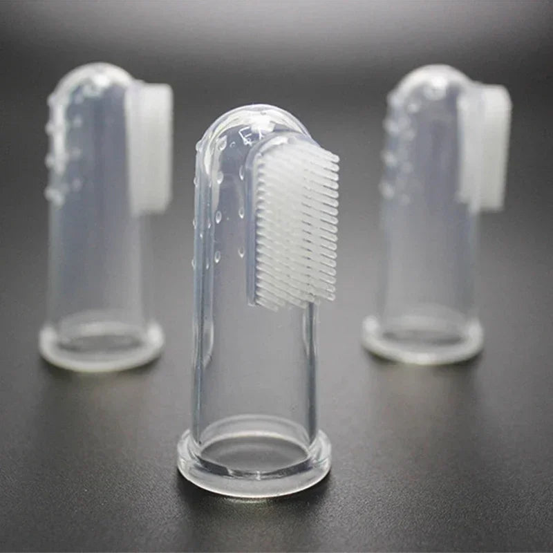 Dog Finger Toothbrush Silicone Pet Dental Cleaning Brush