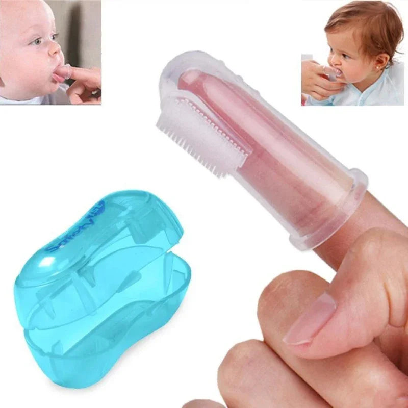 Dog Finger Toothbrush Silicone Pet Dental Cleaning Brush