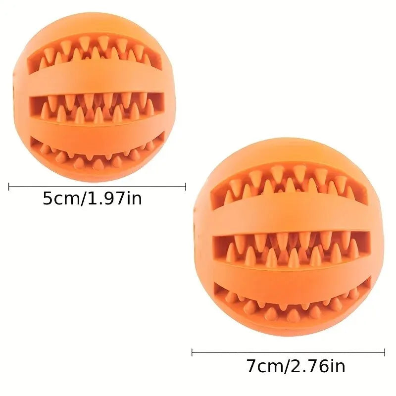 Dog Treat Ball Rubber Chew Toy Food Dispenser for Dogs