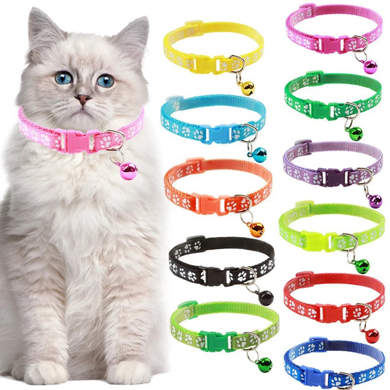 Cat Bell Collar Adjustable Pet Collar with Bell for Everyday Wear